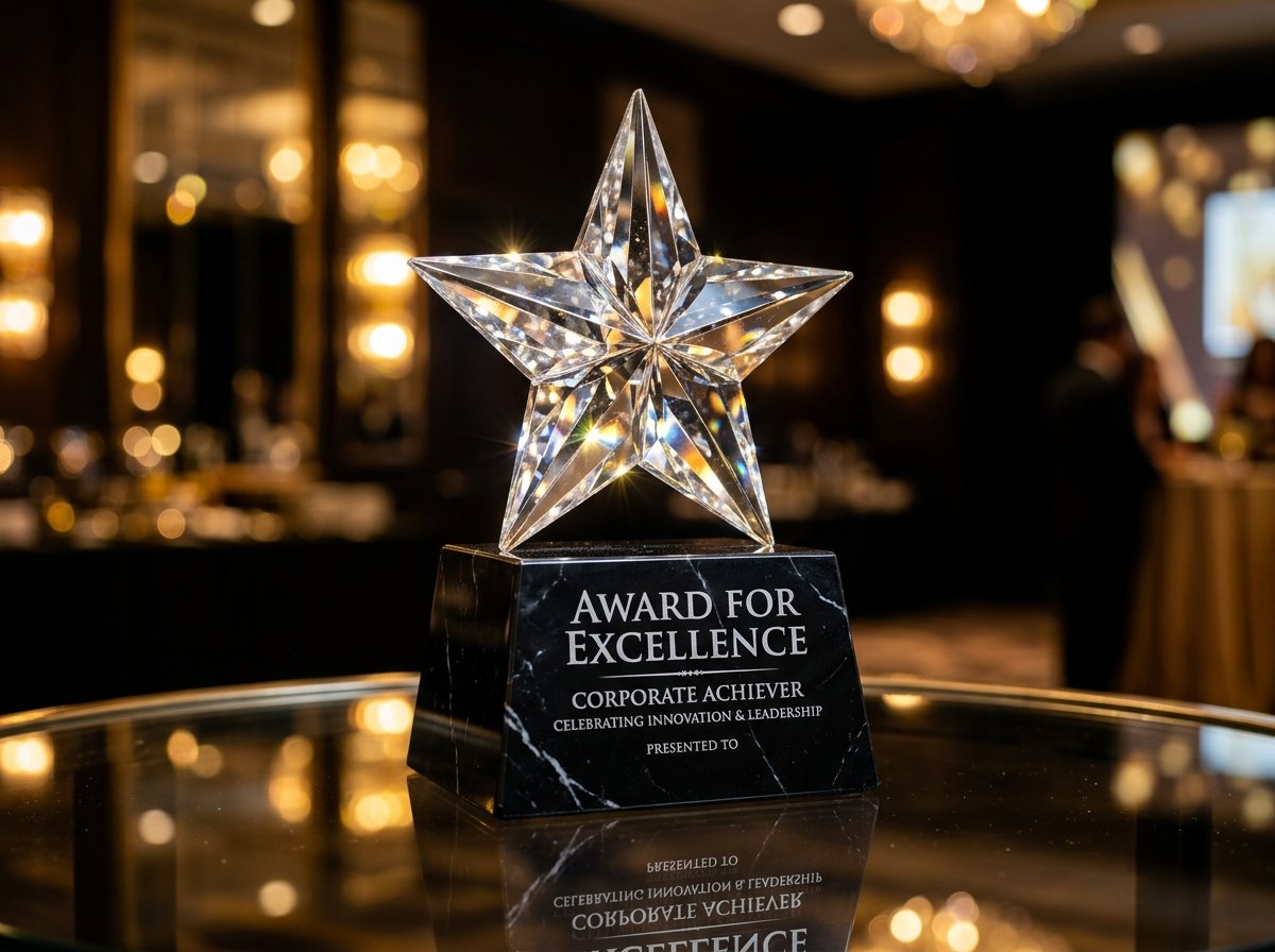 Crystal Acrylic Star Excellence Award